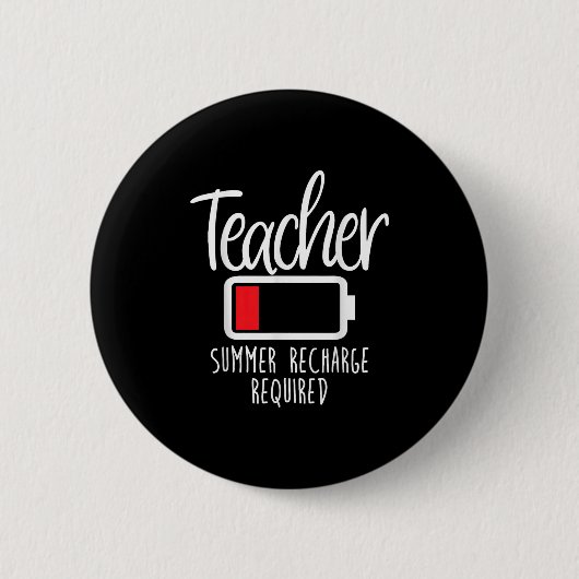 SchullehrerSommergebühr erforderlich Letzten Schul Button (Vorderseite)