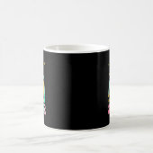 Schullehrertag - 100 Tage intelligenter Regenbogen Kaffeetasse (Mittel)