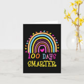 Schullehrertag 100 Tage intelligenter Regenbogen Karte (Gelbe Blume)