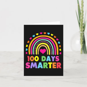 Schullehrertag - 100 Tage intelligenter Regenbogen Karte