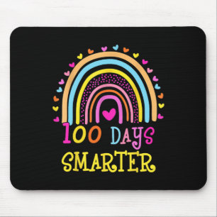 Schullehrertag 100 Tage intelligenter Regenbogen Mousepad