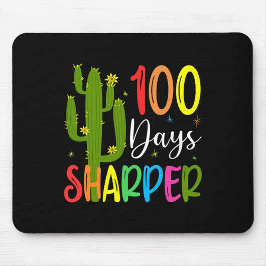Schullehrertag - 100 Tage Sharper Cactus Mousepad (Vorne)