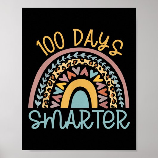 Schullehrertag 100 Tage Smarter Leopard Rai Poster (Vorne)
