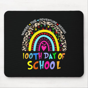 Schullehrertag 100 Tage Smarterer Regenbogen 1 Mousepad