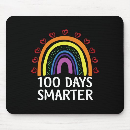 Schullehrertag 100 Tage Smarterer Regenbogen 2 Mousepad (Vorne)