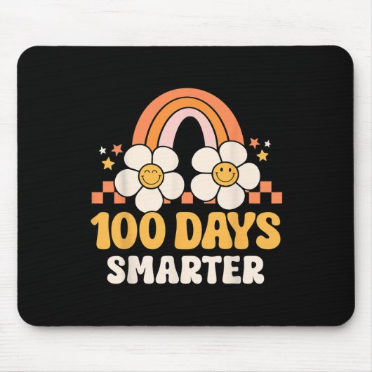 Schullehrertag 100 Tage Smarterer Regenbogenkid Mousepad (Vorne)