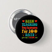 Schullehrertag Kinder lehren winzig hum Button (Vorne & Hinten)