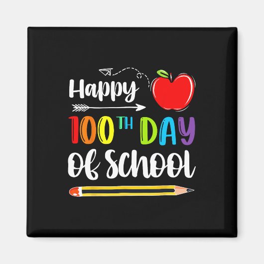 Schullehrertag Kostüm 100 Tage Schüler K Magnet (Vorne)