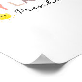 Schullehrertag - Vorschulabschluss Poster (Ecke)