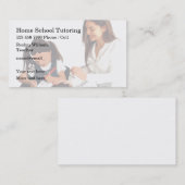 Schullehrerthema Visitenkarte (Vorne/Hinten)
