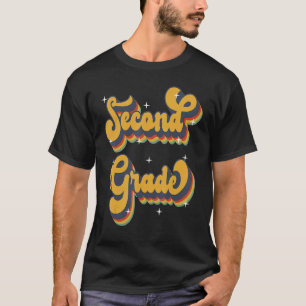 Schulleiter der zweiten Klasse zurück Vintag auf T-Shirt