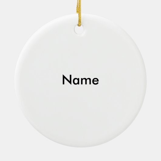 Schulleiter Keramik Ornament (Hinten)