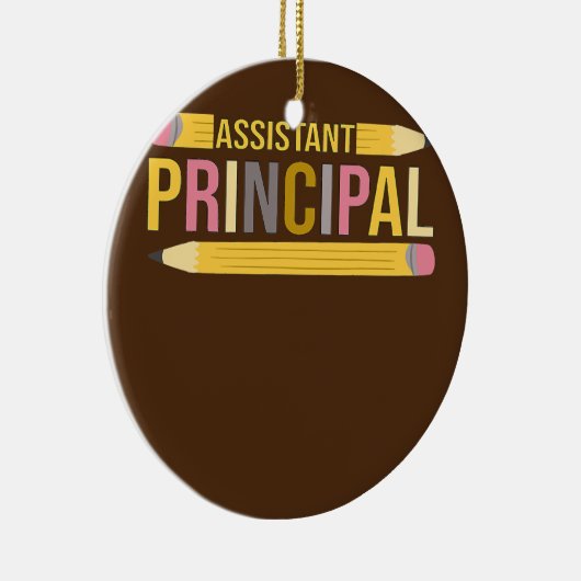 Schulleiter lustig keramik ornament (Rechts)