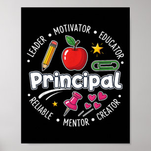 Schulleiter Pädagoge Mentor Motivator  Poster