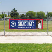 Schullogo Abschluss Foto Blue Red Banner (Insitu)