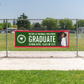 Schullogo Abschluss Foto Green Red Banner (Insitu)