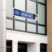 Schullogo Abschluss Foto Party Blau Weiß Banner (Äußeres Gebäude)