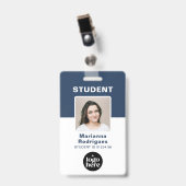 Schullogo Foto Barcode Individuelle Studenten-ID Ausweis (Vorderseite mit Clip)
