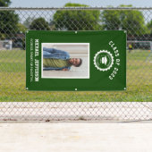 Schullogo oder Maskottchen Grüner Foto Abschluss Banner (Insitu)