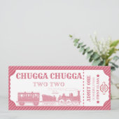 Schulmädchen 2. Geburtstag Einladung (Stehend Vorderseite)