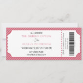 Schulmädchen 2. Geburtstag Einladung (Rückseite)