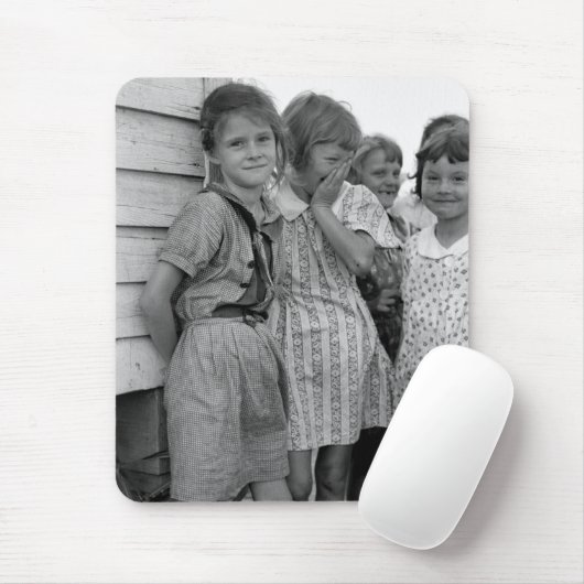 Schulmädchen in der Großen Depression, Mousepad (Mit Mouse)