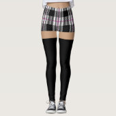 Schulmädchen-Kostüm (schnüren Sie sich oben) Leggings (Vorderseite)