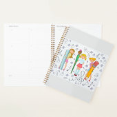 Schulmädchen mit Oversified School Stationery Planer