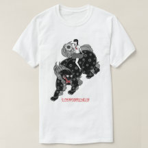 Schulmädchen und shishi (Tempellöwe)