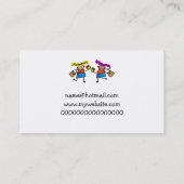 Schulmädchen Visitenkarte (Rückseite)