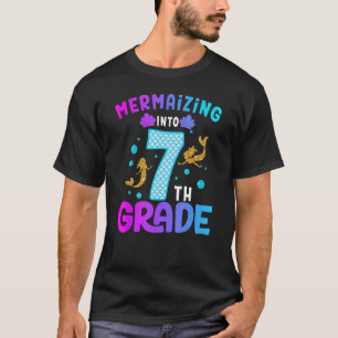 Schulmädchen vom 7. bis zum 1. T-Shirt