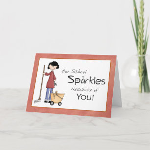 Schulmaklerin Danke, Card Dankeskarte