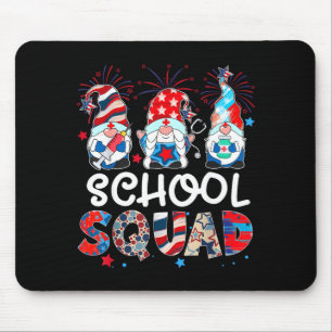 Schulmannschaft Gnom Krankenschwester patriotische Mousepad