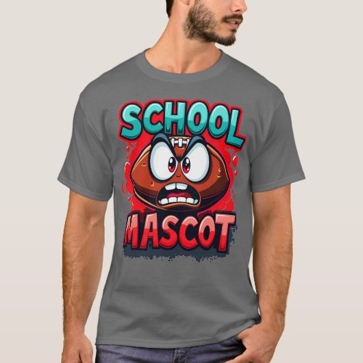 Schulmaskottchen Amerikaner T-Shirt (Vorderseite)