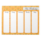 Schulmaterial und Rainbow-Herz-Musterschule Notizblock (Vorderseite)