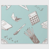 Schulmathe Geschenkpapier (Flach)