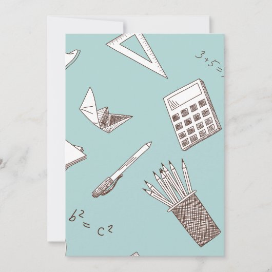 Schulmathematik Einladung (Vorderseite)