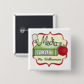 Schulmedium-Spezialist Button (Vorne & Hinten)