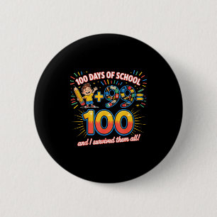 Schulmeilenstein 100 Tage Lernkonzept Lehrer Button