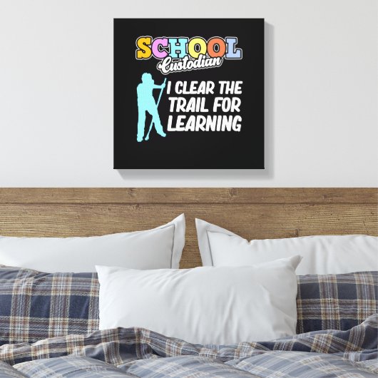 Schulmeister Kleiner Weg Karriere Janitor Gra Leinwanddruck (Insitu (Schlafzimmer))
