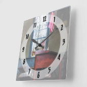 Schulmeisterabend Quadratische Wanduhr (Winkel)
