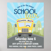 Schulmesse PTO Sommermesse Flyer Vorlage Poster (Vorne)