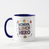Schulmittagsheld Tasse (Links)