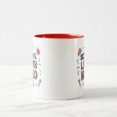 Schulmittagsheld Zweifarbige Tasse (Mittel)