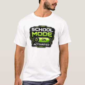 Schulmodus aktiviert Lustiger Gamer Zurück zur Sch T-Shirt