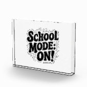 Schulmodus: ON! ,Vintag Inspiriert Entwurf Fotoblock (Rechts)