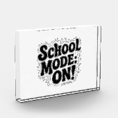 Schulmodus: ON! ,Vintag Inspiriert Entwurf Fotoblock (Links)