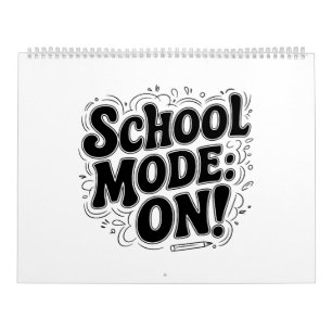 Schulmodus: ON! ,Vintag Inspiriert Entwurf Kalender