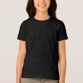 Schulmodus: ON! ,Vintag Inspiriert Entwurf Tri-Blend Shirt (Vorderseite)