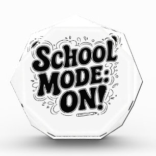 Schulmodus: ON! ,Vintag Inspiriert Typografie Fotoblock